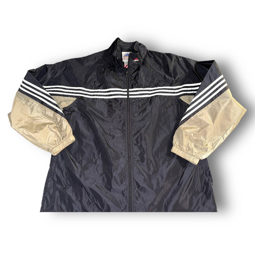 VTG Adidas Full Zip Lightweight‎ Windbreaker Jacket Mens Size L - Picture 2 of 8